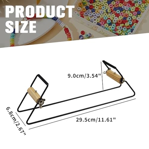 KUYYFDS Bead Looms, Kids Stainless Steel Beading Looms, DIY Metal Beading Thread for Seed Beads, Easy to Use Machine for Bead Weaving