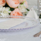 13" Charger Plates - Set of 24 - Clear Round Acrylic Disposable Chargers with Beaded Rim, Ideal for Dinner Party Wedding Bulk Events - color: Clear, size: 13" Charger Plate, 24 Pack