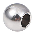 BEADIA Stainless Steel Spacer Beads 5x4mm Round Loose Charm Caps Beads for DIY Jewelry Making 100pcs with 2.5mm Hole - color: 5x4mm 2.5mm