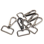 JWBIZ 15 Pcs D Ring Swivel Lobster Claw Clasp, Push Gate Snap Hooks Trigger Clips(Gun Black, 1 inch) - color: Gun Black, size: 1 inch