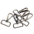 JWBIZ 12 Pcs D Ring Swivel Lobster Claw Clasp, Push Gate Snap Hooks Trigger Clips(Gun Black, 1 1/4 inch) - color: Gun Black, size: 1 1/4 inch