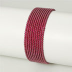 MJDCB 320pcs Natural Small Stone Beads 2mm Red Garnet Round Smooth Loose Gemstone Bead for Jewelry Making Bracelets Earrings Necklaces Accessories - color: Red Garnet