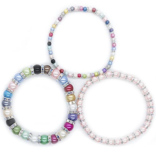 Weebee 100Pcs Rondelle Spacer Beads Crystal Charms Silver Plated Czech Rhinestone Loose Beads for Jewelry Making DIY Bracelets (Gold Black, 8mm) - color: Gold Black, size: 8mm
