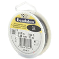 Beadalon 19 Strand Stainless Steel Bead Stringing Wire, .015 in / 0.38 mm, Black, 100 ft / 31 m - color: Black, style: .015 in / 0.38 mm, 100 ft / 31 m