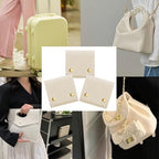 3pcs Small Jewelry Bags Butto Pouches Organizer Cases Gift Bags for Jewelry, 3"x3", Beige - color: Beige