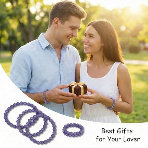 Yochus 60pcs Blue Angelite Stone Beads，6mm Healing Power Natural Stone Round Loose Beads for Jewelry Making Earring Necklace DIY Crafts - color: Blue Angelite, size: 6mm 60beads
