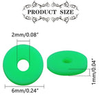 Green Polymer Clay Beads, 6mm Heishi Bead for Jewelry Bracelets Necklace Making 1000PCS - color: Green