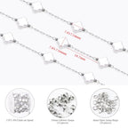 KYUNHOO 13 Feet Stainless Steel Silver Jewelry Making Chains Clover Leaf Shaped Faux Pearl Chain Roll with Jewelry Clasps for Handcraft DIY - color: Clover Silver