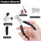 Jewelry Pliers,Nail Puller Tool for Carpenter，End Cutting Pliers，End Nippers for Zipper Install Stops,Jewelry Making Tools for Crafts - color: Black-end Cutting Pliers