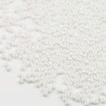 Size 6/0 Crafts Glass Seed Beads 4mm White Bright Beads for Jewelry Making (Total About 100g About 1200pcs) - color: White Bright