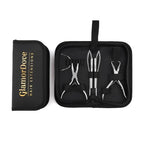 Hair Extension Pliers Kit Microlink Pliers for Extensions Hair Extension Beading Tool Hair Needle Pulling Hook Hair Styling Bead Closer and Remover Pliers - color: 1 Silver