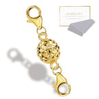 14K Gold Magnetic Necklace Clasps and Closures 925 Sterling Silver Magnetic Jewelry Clasps for Necklaces Bracelet Extender Double Lobster Clasp - color: E-14K Gold