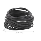 17 Yards Flat Genuine Leather Cord, 4 Bundles Cowhide Leather Strips for Shoe Laces, Jewelry Making, Necklace, Bracelet, Tool, Crafts