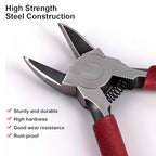 10 Pcs 6" Precision Wire Cutters Spring Loaded Flush Cutters Sharp Side Cutter Clippers Diagonal Cutting Pliers for Jewelry Making, Crafts, Electronics, Zip Ties