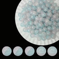 8mm Crackle Glass Beads for Jewelry Making, 700Pcs Round Crystal Beads for Bracelets, DIY Crafts (Blue & Purple Crackle) - color: Blue & Purple Crackle