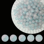 8mm Crackle Glass Beads for Jewelry Making, 700Pcs Round Crystal Beads for Bracelets, DIY Crafts (Blue & Purple Crackle) - color: Blue & Purple Crackle