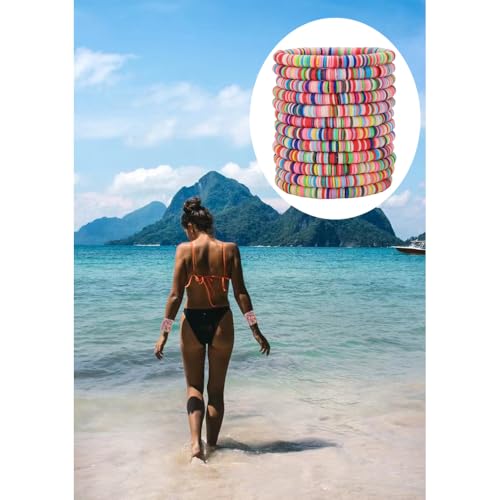 12pcs Friendship Bracelets Beaded Bracelets Heishi Bracelet Cute Bracelets Stack Vinyl Clay Disc Bead Surfer Stretch Summer Beach Bracelets For Women Preppy Bracelets - color: B-2 color 1