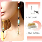 TOAOB 200pcs 40mm Eye Pins for Jewelry Making Gold Silver Brass Wire Open Head Pins Findings for DIY Crafts Necklaces Bracelets Earrings - size: 40mm