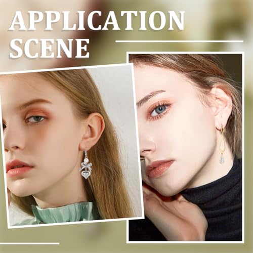 SUNNYCLUE 1 Box 80Pcs Leverback Earring Findings Huggie Hoop Earring Findings Lever Back Ear Hooks Lever Back Ear Hook Earwires for Jewelry Making Accessories DIY Craft Supplies - color: 1 Box 80pcs Stainless Steel Leverbacks Mixed Shaped Mixed Color