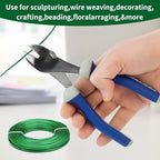 12 Gauge Aluminum Wire 100FT, 2mm Bendable Metal Anodized Aluminum Wire for Sculpting Jewelry Making Crafts Wreath Beading Floral(Grass Green) - color: Grass Green