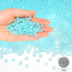 500Pcs Light Blue Glass Beads for Bracelets Necklace, 6mm Round Crystal Beads for Bracelet Jewelry Making Kits Earring Necklaces and DIY Crafts(Light Blue) - color: Light Blue