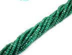Z.A Gems Natural Green Jade Faceted Beads- 4 mm Round Beads - Natural Gemstone Beads for Jewelry Making Strand 15 Inch. - size: 4 mm