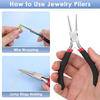 Round Nose Pliers, Wire Jewelry Making Tools Bead Pliers for Wire Wrapping, Jump Rings Making, Jewelry Making Supplies, DIY Craft - style: Round Nose Pliers