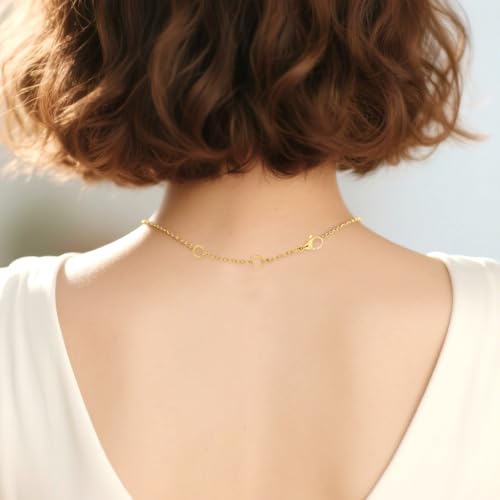 3 Pcs Necklace Extenders for Women 14K Gold Plated Necklace Extender Chain Extenders for Necklaces Anklet Bracelet Extender with Lobster Clasp Necklace Extension for Jewelry Making (1 2 3 Inch) - color: Gold