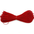 Amaney 0.8mm Red Elastic Cord Beading Threads Stretch String Fabric Crafting Cords for Christmas Valentine's Day Jewelry Making 20m - size: 0.8mm, style: Red