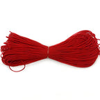 Amaney 0.8mm Red Elastic Cord Beading Threads Stretch String Fabric Crafting Cords for Christmas Valentine's Day Jewelry Making 20m - size: 0.8mm, style: Red