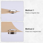 4 Pairs Mini Magnetic Pin Brooch Converters, Magnetic Clasps for Clothing Metal Pin Backs Almost Invisible Magnet Pin Converter for Hijab Scarf Shawls Thin Fabric
