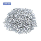 uxcell 1400Pcs Glass Bugle Beads, 1.9x1.5mm Tube Mini Loose Glass Seed Spacer Bead for DIY Earrings Necklaces Bracelets Jewelry Making (Gray Blue) - color: Gray Blue, size: 1.9x1.5mm