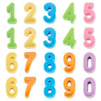 FASHEWELRY 20Pcs Number Acrylic Beads Large Hole Iridescent Beads 0-9 Big Plastic Blocks European Bead 3D Kandi Bead for Keychains Necklace DIY Arts Craft - color: Random #2, size: 0 - 9