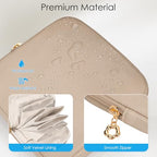 SITHON Small Travel Jewelry Case with Ring Holder, Mini Velvet Jewelry Pouch Bags, Compact Storage Organizer for Bracelet Necklaces Earrings Travel Essentials, Mother’s Day Gifts (Toffee) - color: Toffee