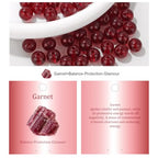 Vinswet 90pcs 4mm Garnet Natural Stone Beads Round Genuine Real Stone Beading Loose Gemstones DIY Smooth Bead for Bracelet Necklace Earrings Jewelry Making - color: Garnet, size: 4mm