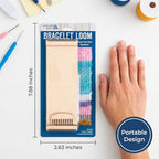 Leisure Arts Loom Bracelet Weaving, Bracelet Maker, Weaving Loom, Bead Loom, Bracelet Making Kit String, Weaving Kit, Beading Loom, Friendship Bracelet Making Kit, Weaving Loom for Adults