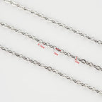 UMAOKANG 65 Feet Silver Jewelry Chains for Jewelry Making Flat Cable Chain Link Spool DIY Craft Earring Bracelet Necklace Chain Bulk with Lobster Clasps Jump Rings Pinch Clip Clasp - color: Steel Cross