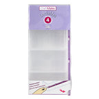 Craft Mates Bead Organizer and Plastic Storage Containers for Crafts, Buttons, Pins and More, 4 Locking Compartments (2XL) - style: 4 Compartment