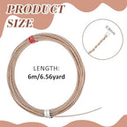 BENECREAT 19.7Ft Round Twist Jewelry Wire, 20 Gauge Tarnish Resistant Brass Craft Wire for Necklace Bracelet Making and Handmade Project, Rose Gold & Platinum - color: Rose Gold