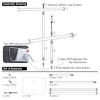 lengnoyp Premium Jewelry Stand , Solid Clear 2-Tier Acrylic Jewelry Organizer Stand & Bracelet holder Stand for Necklace Display, Ring & Watch Display - size: 2-tier