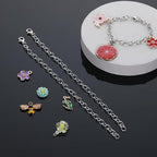 cobee 12 Pcs Charm Bracelet Chain, Metal Silver Chain Bracelet with Lobster Clasps for Women Bracelet Chain Bracelets Jewelry Making Crafts Supplies Men Gifts(Silver) - color: Silver