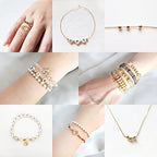 200pcs 4mm 14K Gold Plated Smooth Spacer Beads, Seamless Spacer Ball Beads for Necklace, Bracelet, Earring, Jewelry Making, Tarnish Resistant - size: 4mm-200pcs