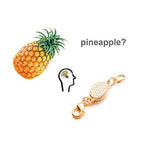 Built-in Safety Locking Magnetic Jewelry Clasp for Necklace and Bracelet Light Small Extender Lobster Clasps Pineapple Texture Metallic Finishes Glod and Silver - color: Pineapple Gold and Silver