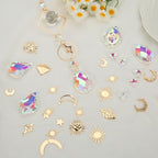 DIY Suncatchers, 400 pcs Sun Catchers Making Supplies Kit Art and Crafts for Adults Prism Hanging Decorative Suncatcher with Crystals Rainbow Maker for Indoor Windows Office Home Decor
