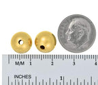 uGems 10mm Gold-Filled Beads for Jewelry Making (2 Pcs) – Durable 14K Gold Filled Seamless Beads, Ideal for Necklaces, Bracelets, and Custom Jewelry Designs SKU: j-458610 - size: 10mm