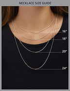 Amazon Essentials 14K Gold Plated Paperclip Chain Necklace - color: Silver, size: 16"