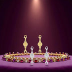 Magnetic Crystal Ball Jewelry Clasps Set, Gold and Silver Plated, Easy-to-Use Connectors with Lobster Closures for Necklaces (12pcs Golden Silvery) - color: 12pcs golden silvery