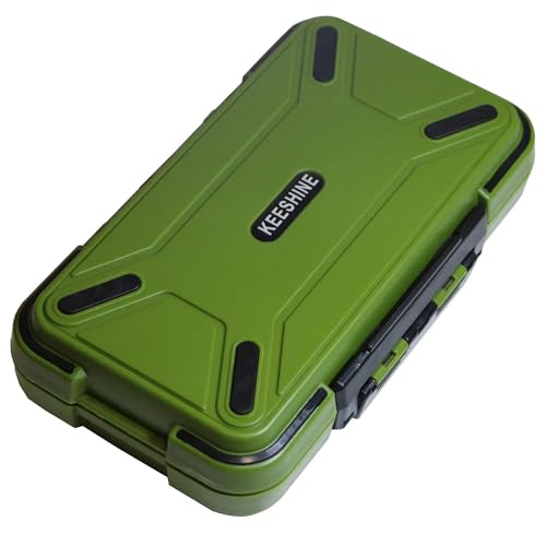 Fishing Tackle Box, Floating Storage Box, Double-Sided Fishing Lure Box with Adjustable Dividers Jewelry Organizer Making Kit Storage Container for Lure Hook Beads Earring Tool(Green) - color: Green (Size: 7.8" L x 4.2" W x 1.8" H)