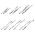 UNICRAFTALE About 300pcs 6 Sizes 25-53mm Elastic Barbed Cord with Stainless Steel Findings Stretch Cord with Metal Ends Metal Barbs Barbed Fasteners for Binding Hanging Findings - size: 25-53mm
