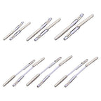UNICRAFTALE About 300pcs 6 Sizes 25-53mm Elastic Barbed Cord with Stainless Steel Findings Stretch Cord with Metal Ends Metal Barbs Barbed Fasteners for Binding Hanging Findings - size: 25-53mm